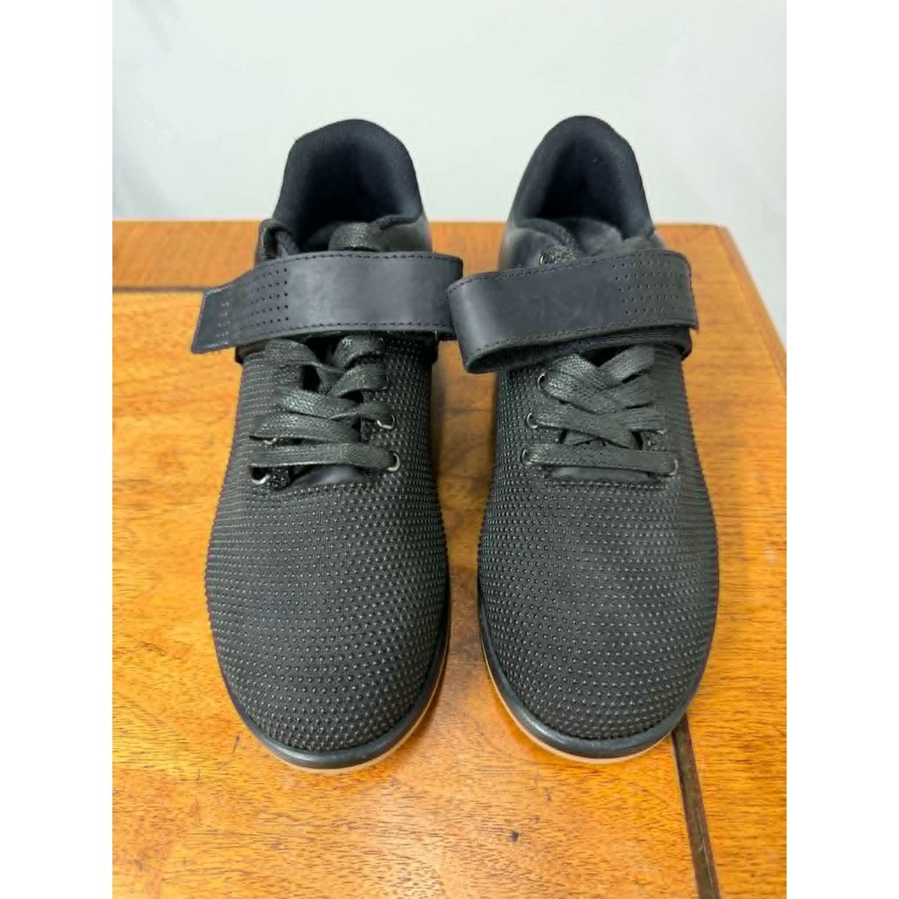 Nobull Mens 5 Womens‎ 6.5 Lifter Black SuperFabric Gum Sole Weightlifting Shoes
